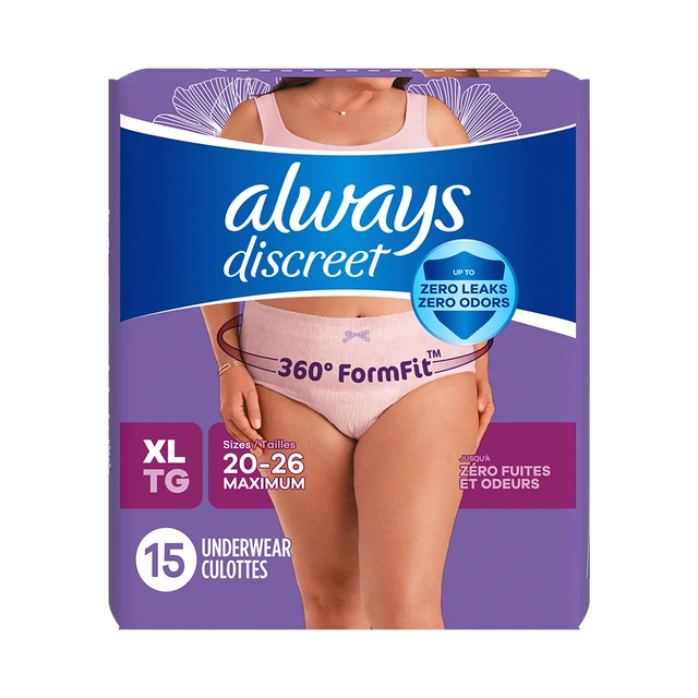 Always Discreet Maximum Protection Underwear for Women