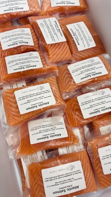 Atlantic Salmon Portions, Skinless (Bulk Case)