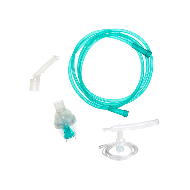 BodyMed Reusable Nebulizer Kit with T-Piece and Corrugated Tube, Mouthpiece Delivery