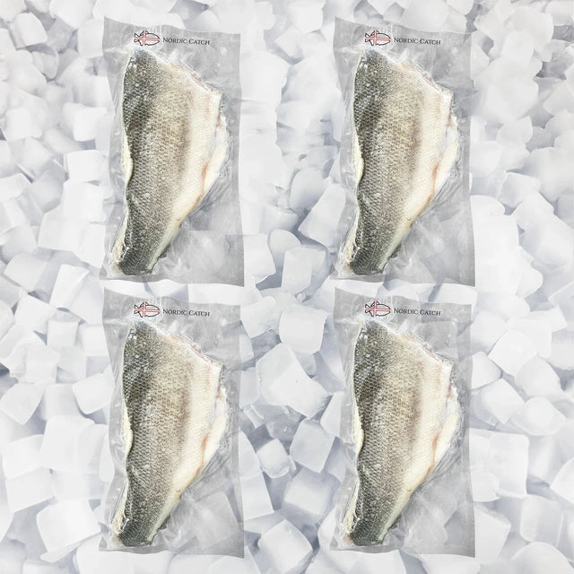 Branzino Fillet 2 x Portions per Pack, Skin On (Bulk Case)
