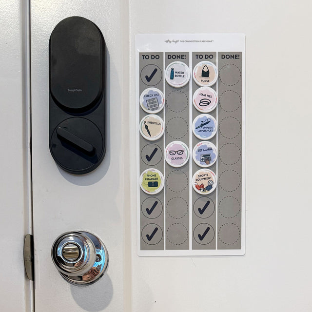 "Don't Forget!" by the Door Visual Checklist