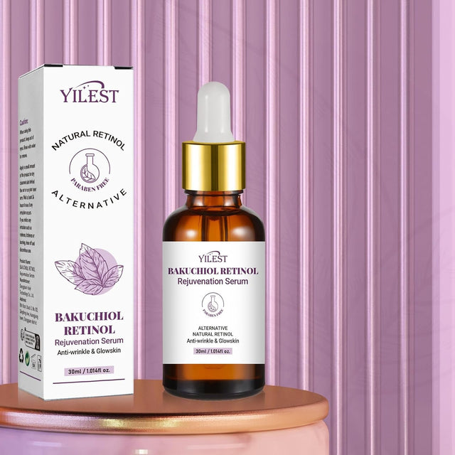 2PCS Bakuchiol Retinol Serum Retinol Rejuvenation Serum, Retinol Serum for Wrinkles Retinol Serum Face Serum for All Skin, Retinol Serum Wrinkles for Man&Women