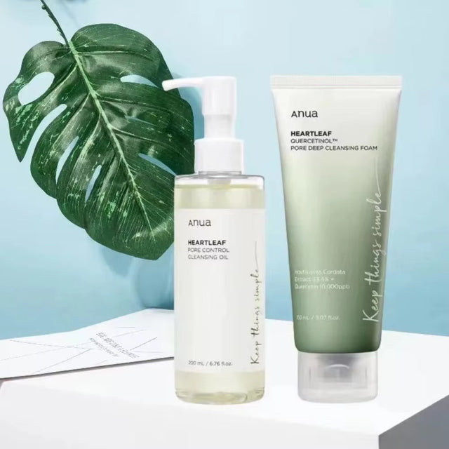 ANUA HEARTLEAF KIT- TONER, MOISTURIZER , CLEANSER, NIACIN SERUM,AMPOULE SERUM