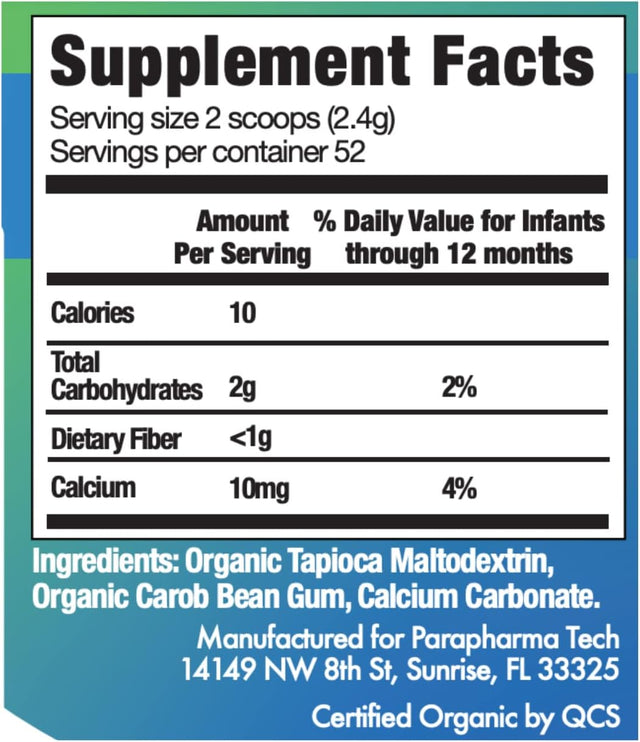 Gelmix Organic Infant Thickener for Breast Milk & Formula, Unflavored
