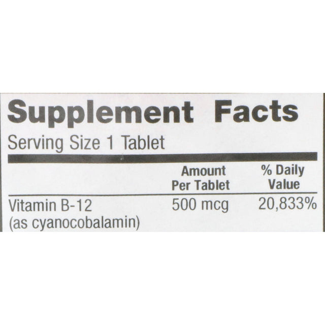 Geri-Care Vitamin B12 Supplement, 500 mcg