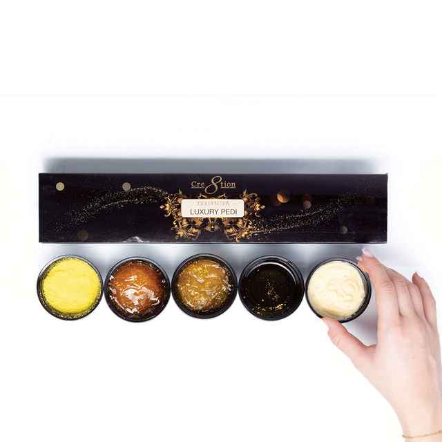 Luxury Golden Pedicure 5-Step Spa Set