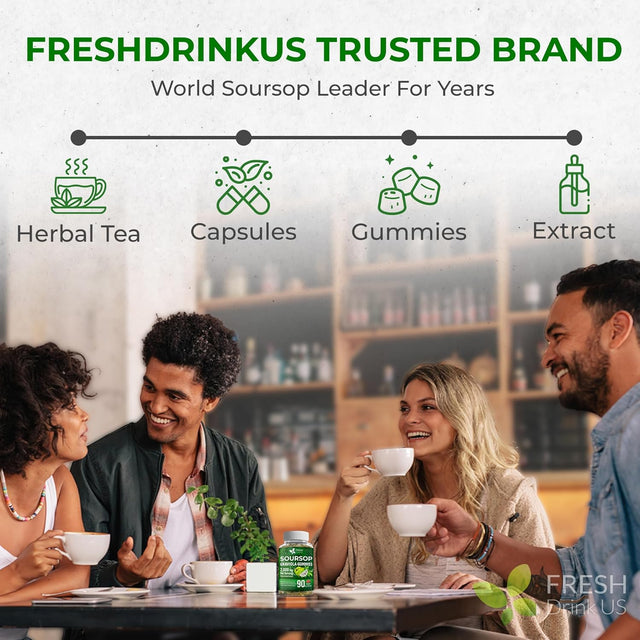 Premium 90 Soursop Graviola Gummies