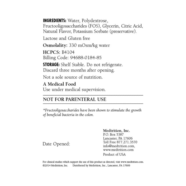 Medtrition HyFiber Liquid Fiber with FOS