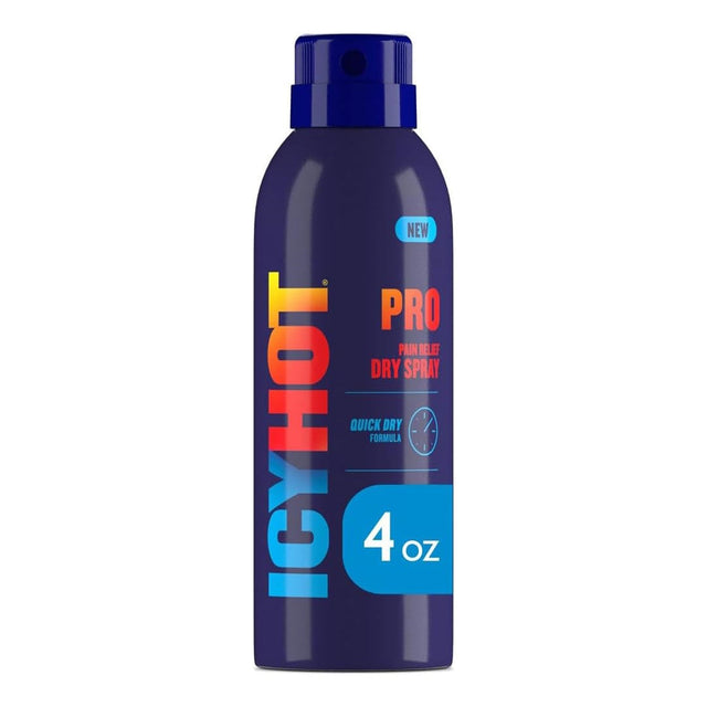 Icy Hot Pro Pain Relief Dry Spray, 4 oz Spray