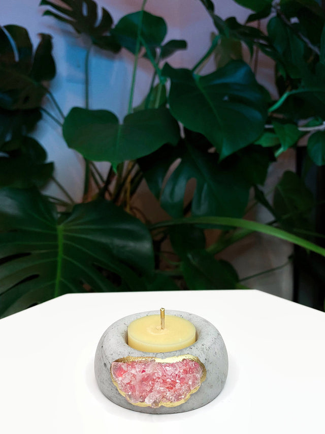 Geode Air Plant Holder -Amazonite Crystal Planter