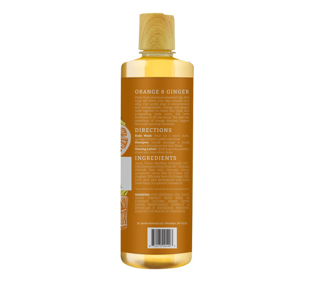 Orange & Ginger Castile Body Wash (All American)