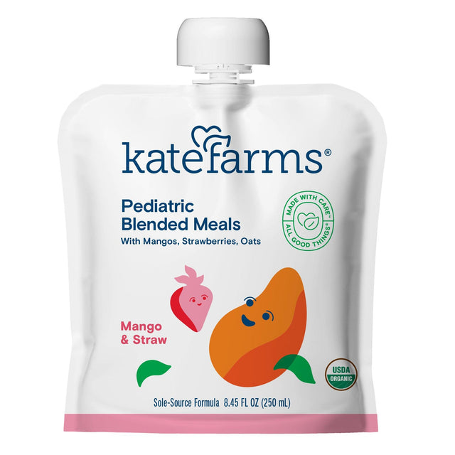 Kate Farms Pediatric Blended Meals, Mango & Strawberry, CS/12