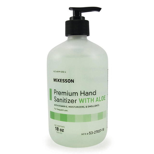 McKesson Ethyl Alcohol Hand Sanitizer w/ Aloe, 18 oz Pump Bottle