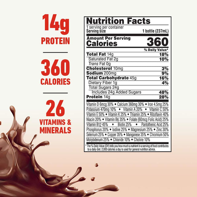 Nestle Boost Plus Nutritional Drink, Rich Chocolate, 8 oz Bottle, CS/24