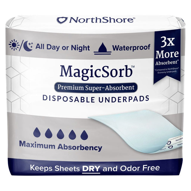 NorthShore MagicSorb Super-Absorbent Disposable Underpads