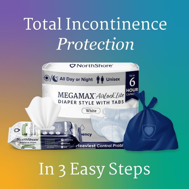 NorthShore MEGAMAX AirLock Lite Adult Diapers