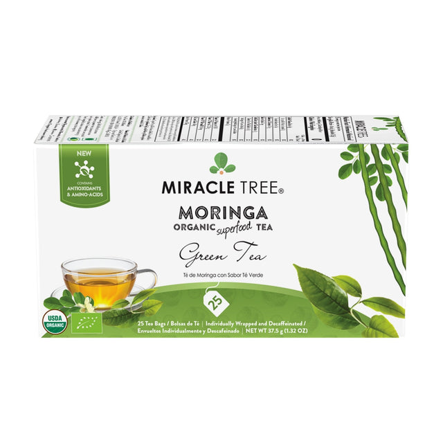 Organic Moringa Tea, Green Tea