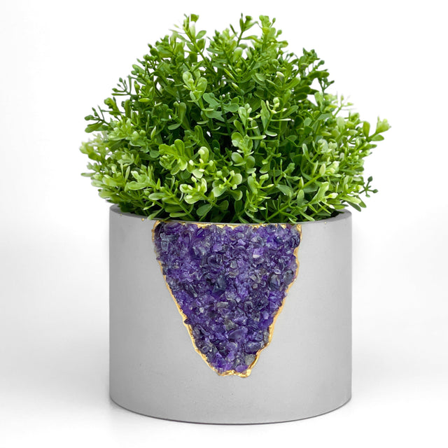 6 inch PLANTER AMETHYST