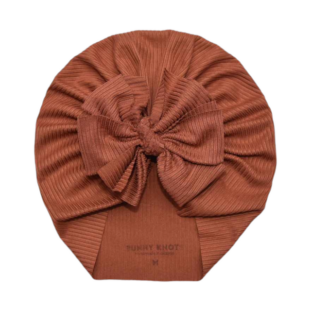 Juni | Cognac | Brushed Rib Headwrap