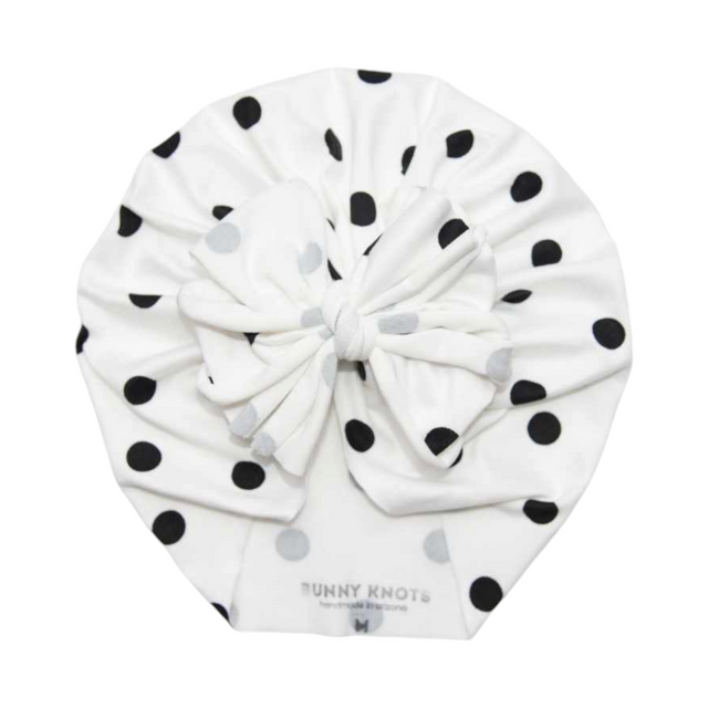 Darling| Black & White Polka | Classic Headwrap