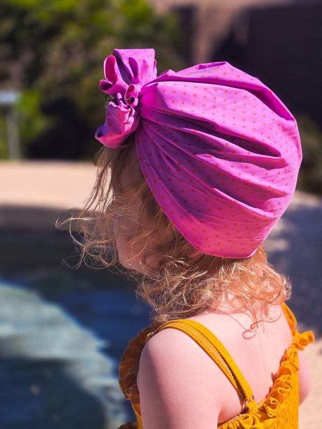 Penny Lane | Taffeta & Red Polka | Swim Headwrap