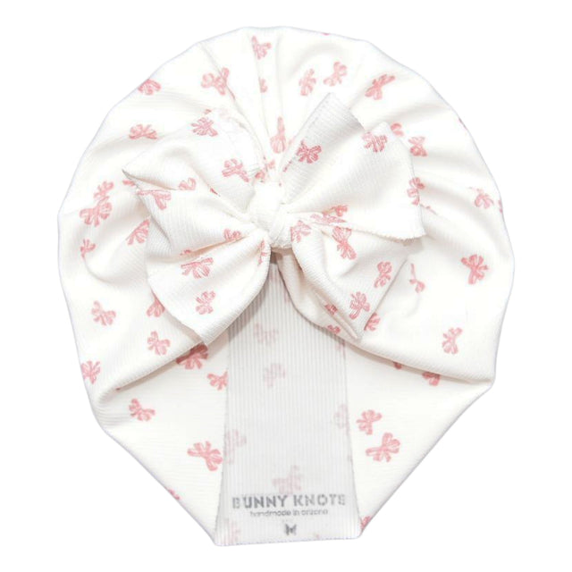 Ruthie | Pink Bows | Ribbed Headwrap