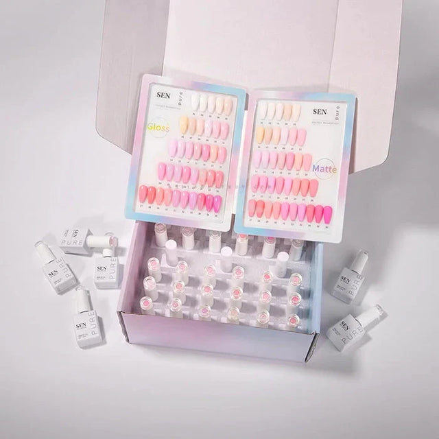 SEN PURE Cotton Candy 36 Gel Collection (Free Top-Base-Matte)