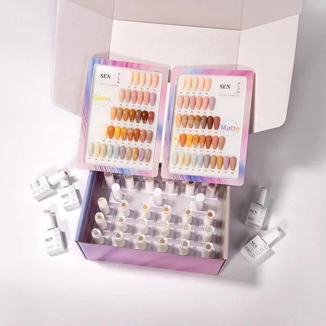 SEN PURE Nude 36 Gel Collection (Free Top-Base-Matte)