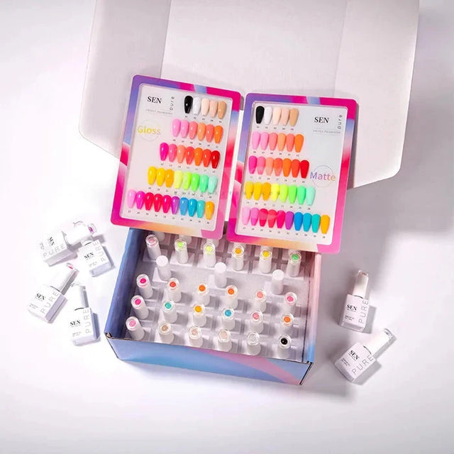 SEN PURE Summer Neon 36 Gel Collection (Free Top-Base-Matte)