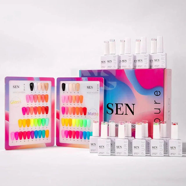 SEN PURE Summer Neon 36 Gel Collection (Free Top-Base-Matte)