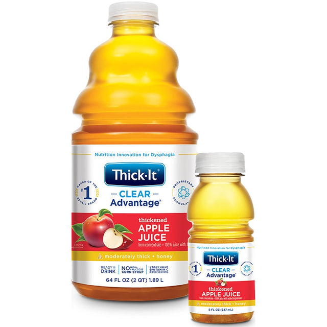 Thick-It Clear Advantage Thickened Apple Juice, Mildly Thick (Nectar Consistency)