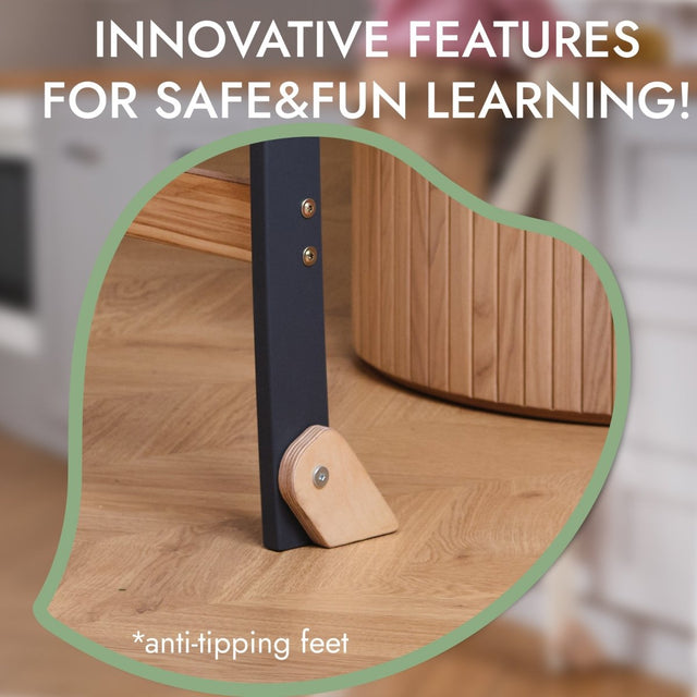 Toddler Learning Tower: Step stool for Kids - Graphite