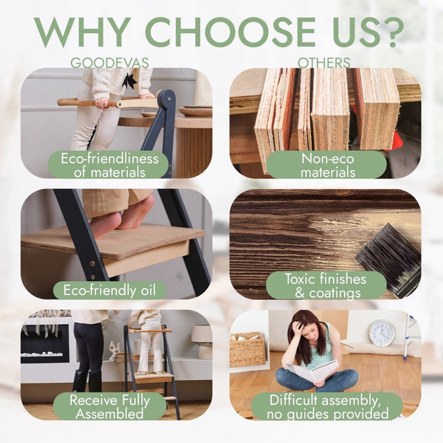 Toddler Learning Tower: Step stool for Kids - Graphite