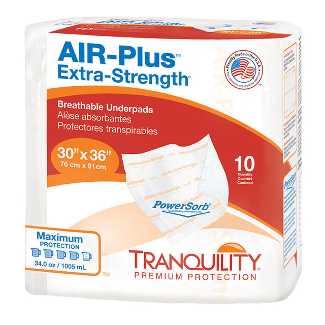 Tranquility AIR-Plus Extra-Strength Breathable Underpads