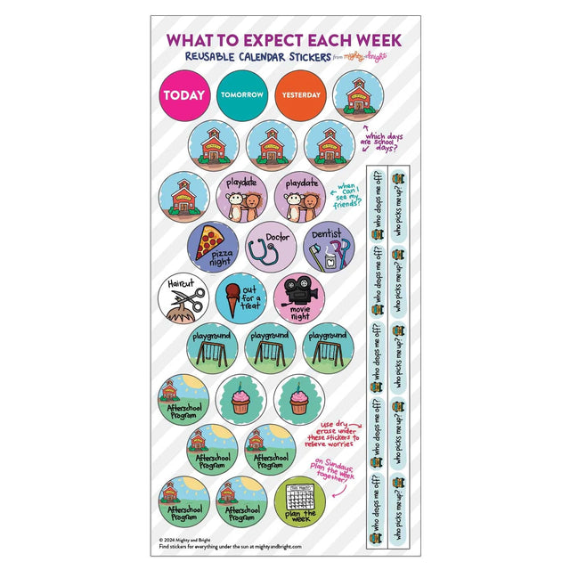 Weekly Calendar for Kids