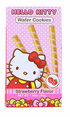 Hello Kitty Strawberry Wafer Cookies | 1.58 Ounce Pack
