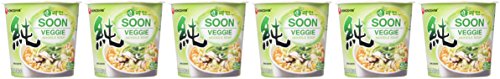 Nongshim Soon Instant Vegan Ramen Noodle Soup Cup, 6 Pack, Microwaveable Safe Cup, Vegan Meatless Ramen