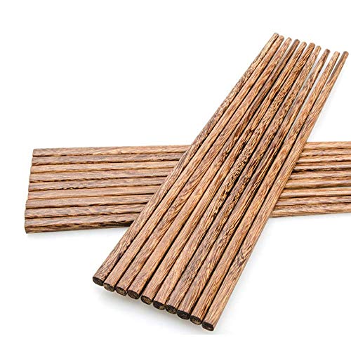 10-Pairs Wooden Chopsticks, (9.8 Inch)