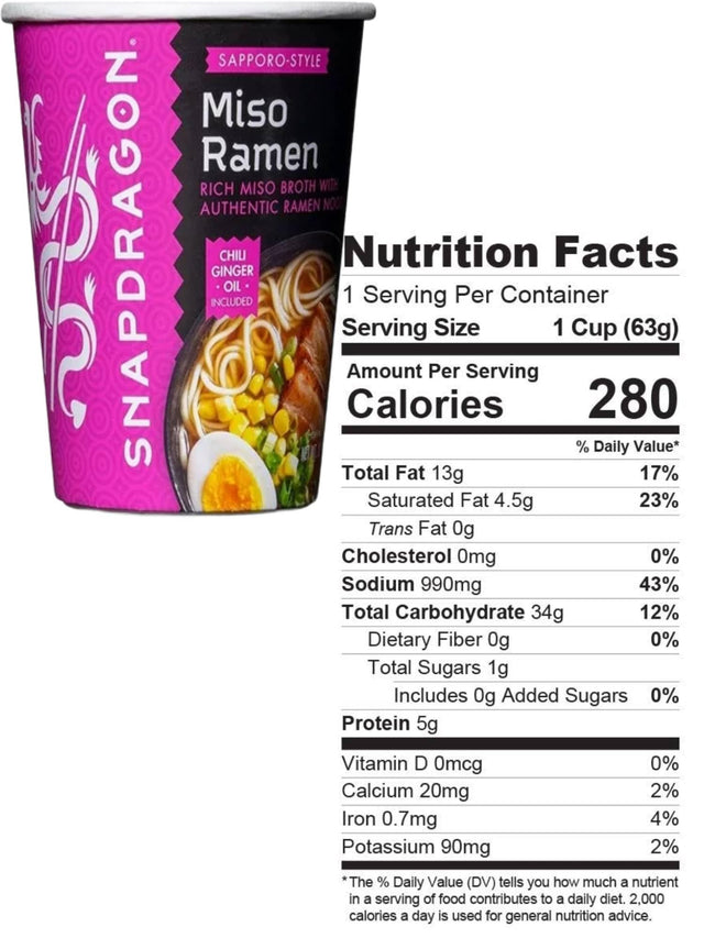 Instant Miso Noodle Bowls Bundle 6 Units. 2.2 Oz Authentic Flavor and Gluten Free!