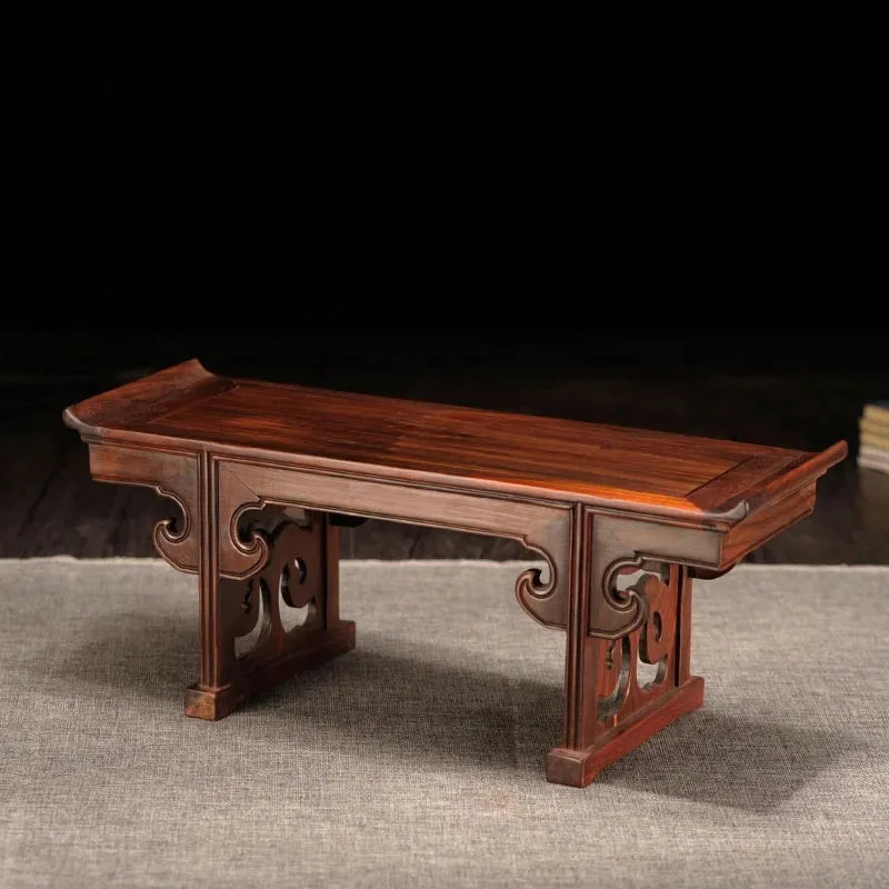 Redwood Chinese Altar Table – Display Stand for Buddha, Vases & Bonsai