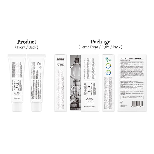 345 Relief Cream | Face Moisturizer, Blemish Care,Hydrating Vegan Skincare 1.7Oz