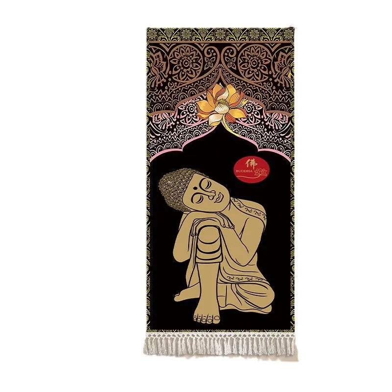 Thai Zen Elephant Soft Fabric Hanging Painting Corridor Decorative Painting Wall Hanging Cloth Living Room Mural Anime Poster
