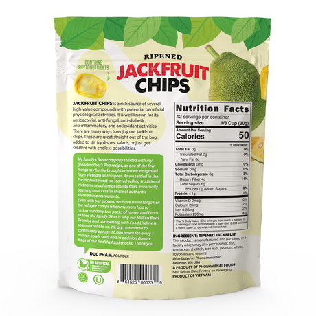 Pho'nomenal Ripened Jackfruit Chips (13oz Bag)
