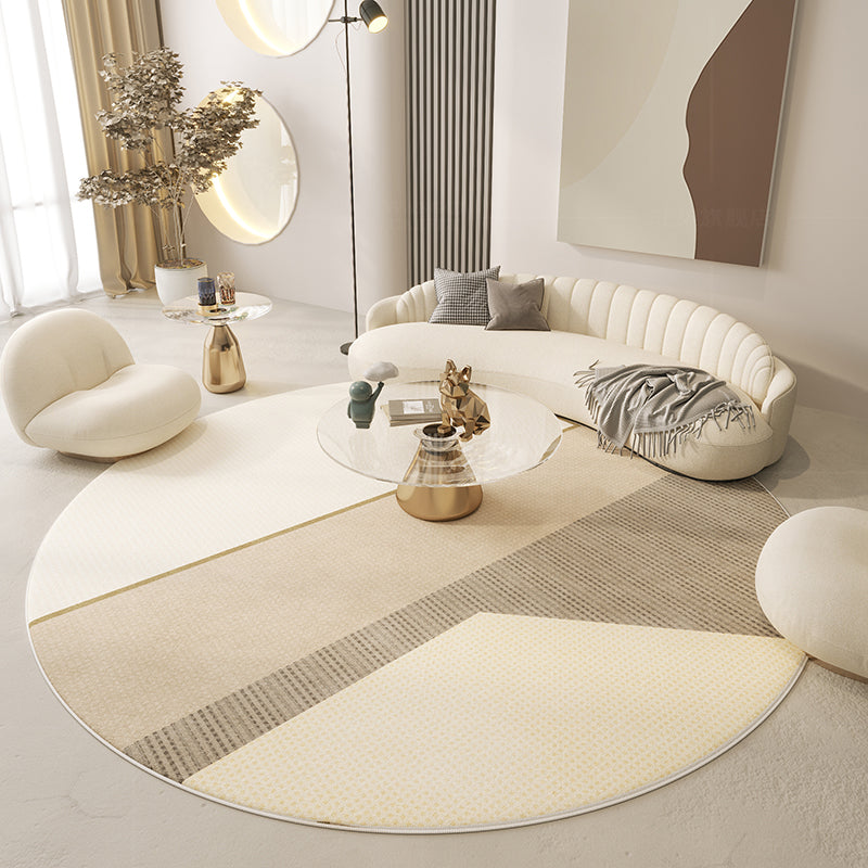 Japanese Minimalist Living Room Printed Carpet