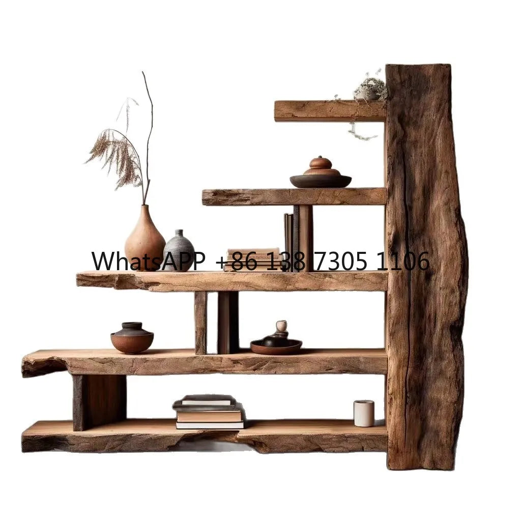 Old Elm Bogu Frame, Retro Duobao Pavilion Display Stand or Partition