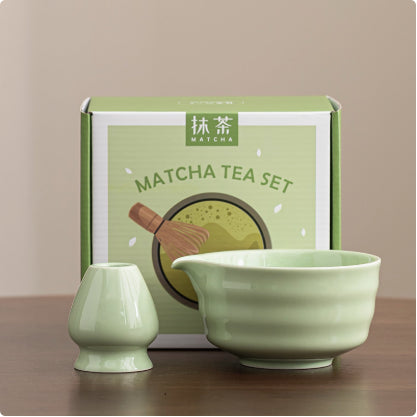 Ceramic Matcha Bowl Ceramic with Accessories