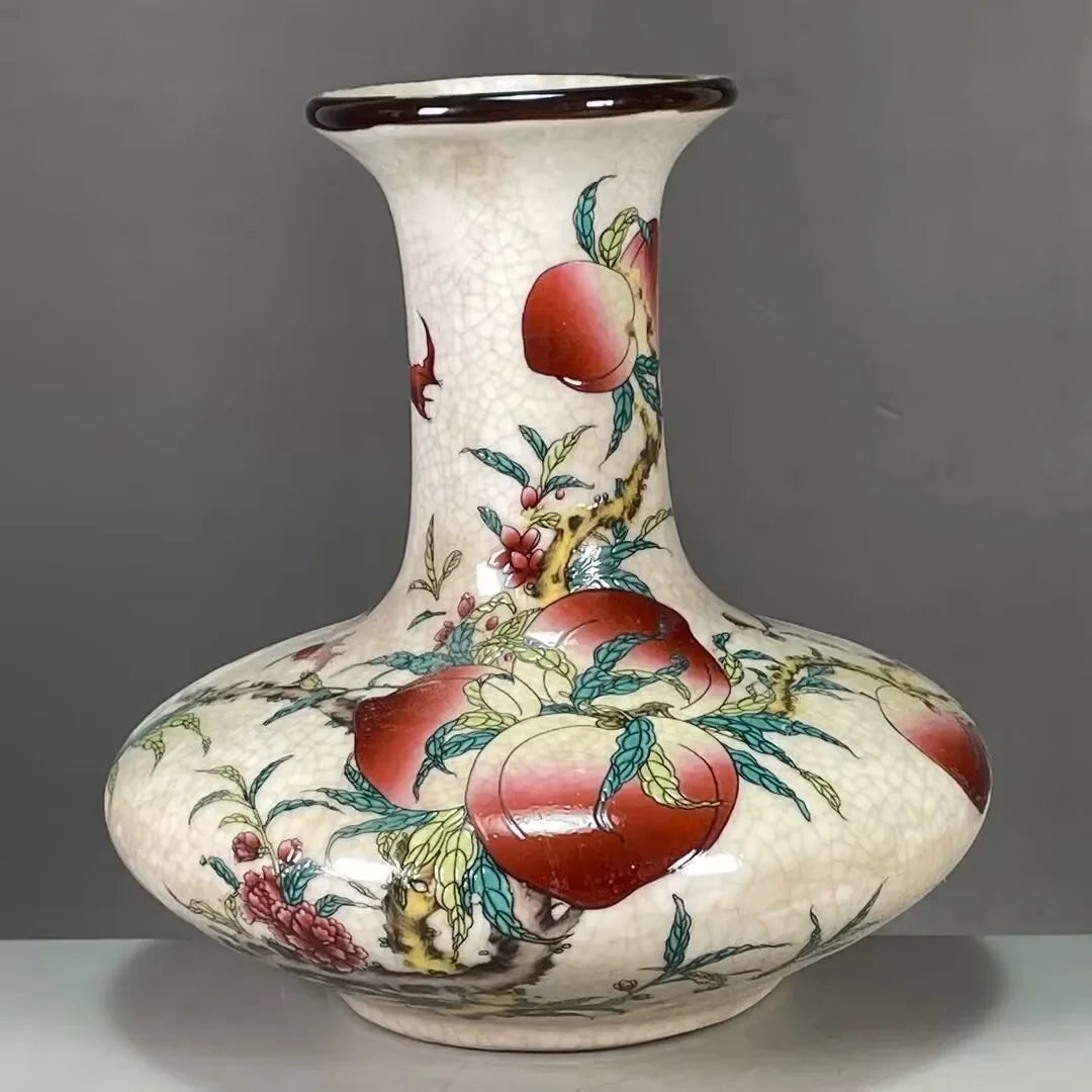 Porcelain Japanese Dowager Storage Vase – Office Desk Figurine Decor