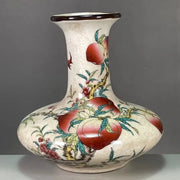 Porcelain Japanese Dowager Storage Vase – Office Desk Figurine Decor