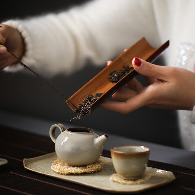 Chinese Zen Bamboo Tea Shovel Needle Lotus