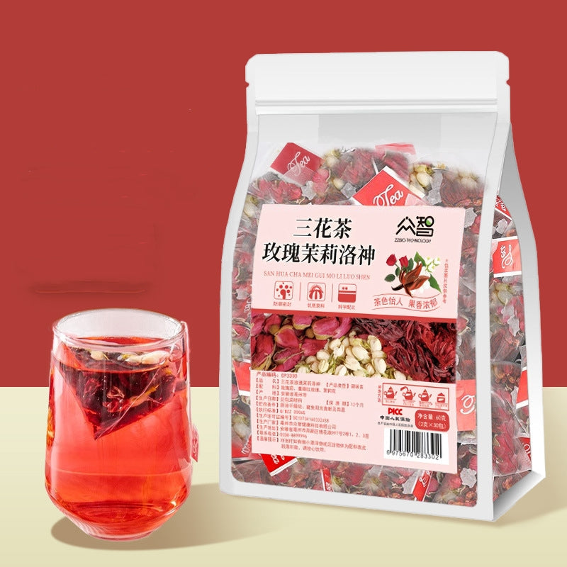 Sanhua Rose Jasmine Tea – Individually Wrapped Floral Blend